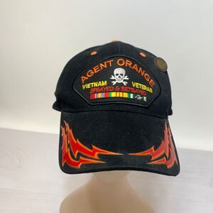 Agent Orange, Vietnam Veteran, black Hat Cobra Flame Pin